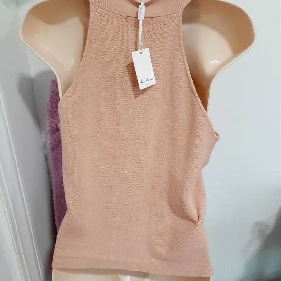 NEW Women's Sleeveless V-Neck Button Down Knit Sweater Top  Rose Pink XSmall - Picture 8 of 11